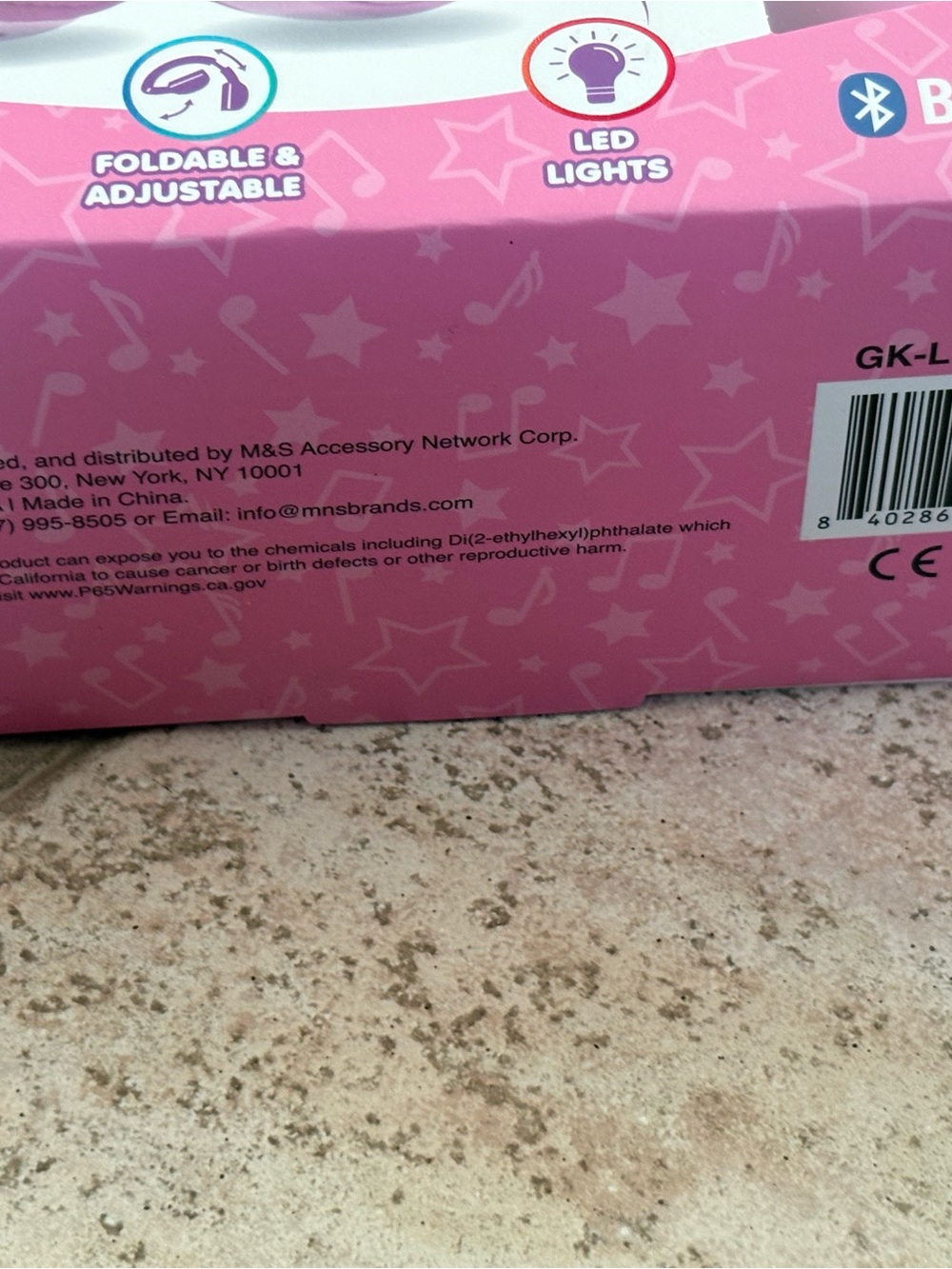 BriteBeats Pink Kids Bluetooth Headphones perfect for school - Picture 2 of 5